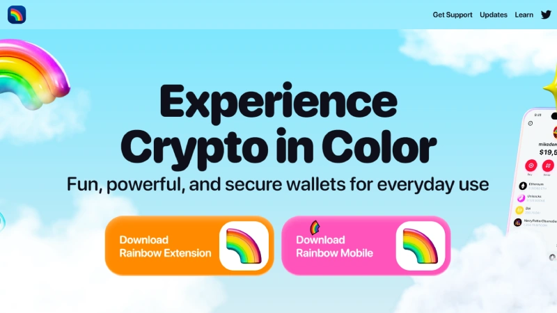 KYC-olmayan-Rainbow-anonim-kripto-cüzdanı