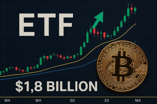 ABD Spot Bitcoin ETF’leri 1,8 Milyar Dolarlık Girişle Güçlü Performans Gösteriyor